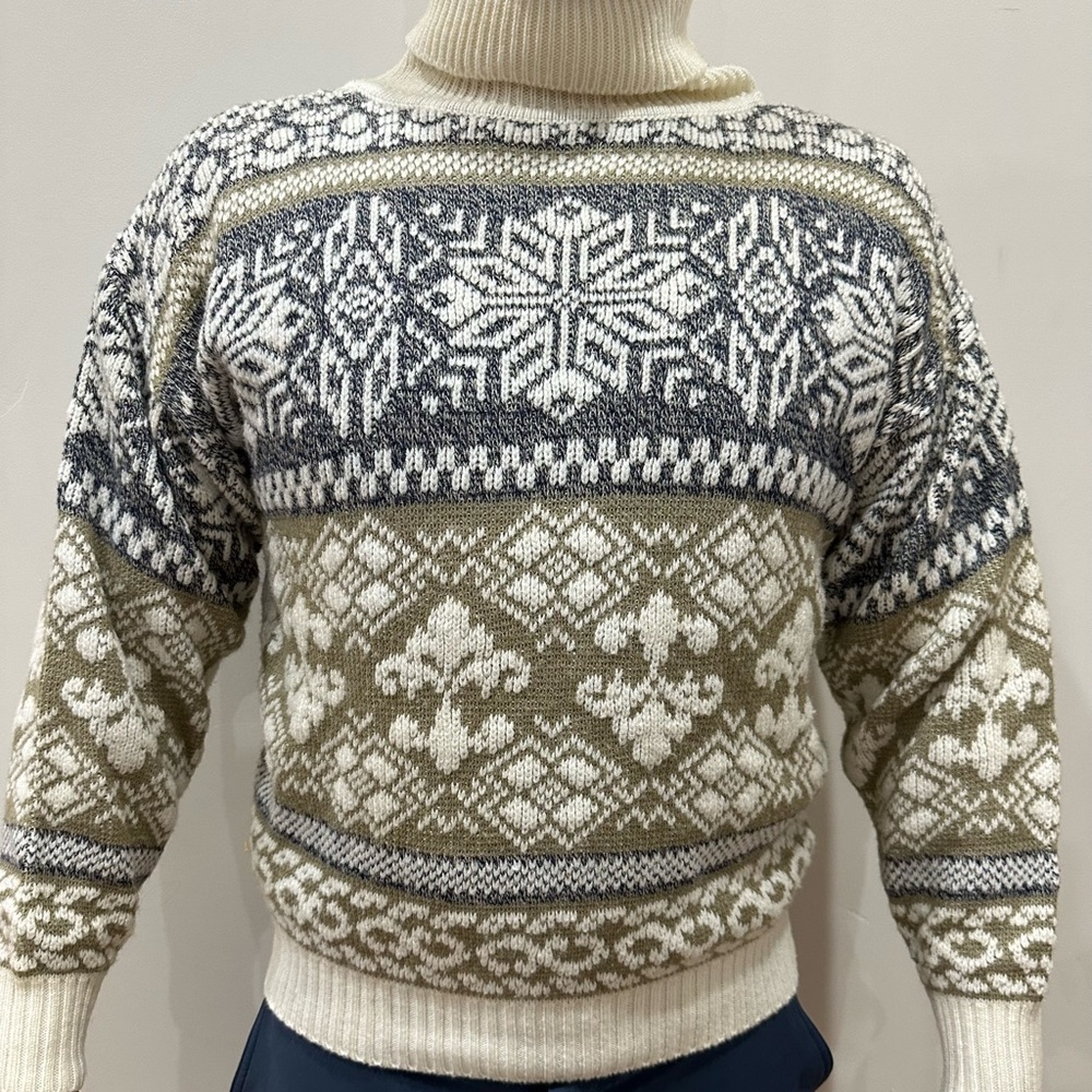 Vintage AEO Fair Isle Turtleneck Sweater – Men’s Large – Nordic Knit
